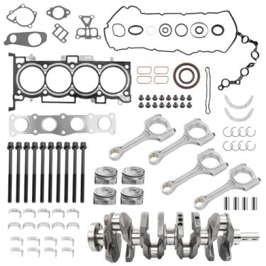 Imagem de Kit de revisão de reconstrução de motor 2,4L G4KJ com conjunto de pistão de motor de virabrequim, compatível com Kia Sportage Optima Sorento 2011-2019 Hyundai Tucson Sonata 2.4, número de substituição