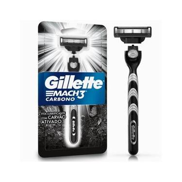 Imagem de Aparelho de Barbear Gillete Mach3 Carbono