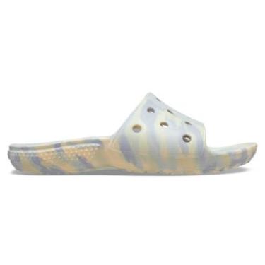 Imagem de Chinelo crocs classic marbled slide k atmosphere/multi-Feminino