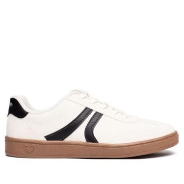 Imagem de Tênis Feminino Mississipi Napa Branco/Preto, Branco, Preto, 38