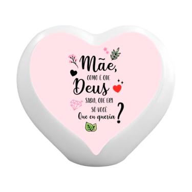 Imagem de Luminária Coração Mãe Deus Sabia Fun Light – Luminária Decorativa com Iluminação LED – Presente Criativo para Mãe – Decoração para Quarto, Sala e Ambientes Afetivos