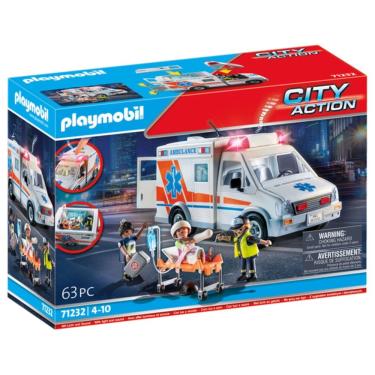 Imagem de Ambulância Playmobil com acessórios e 3 figuras