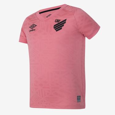 Imagem de Camisa Infantil Athletico Paranaense Outubro Rosa 22/23 s/n° Torcedor Umbro Feminina-Feminino