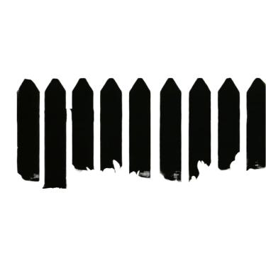 Imagem de Cercas Para Jardim — Cercas Decorativas De PláStico(PRETO)