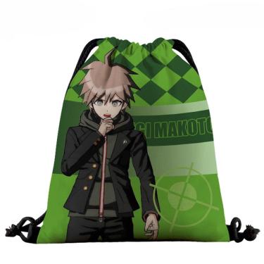 Imagem de Mochila com cordão Danganronpass Anime com impressão 3D, bolsa de ginástica