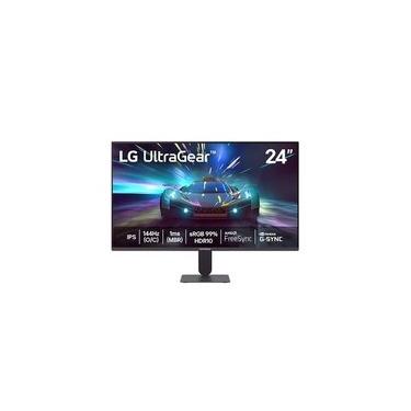 Imagem de Monitor Gamer LG UltraGear 24", Full HD, 144Hz, 1ms, IPS, G-Sync, FreeSync, HDR10, Preto - 24G411A-B