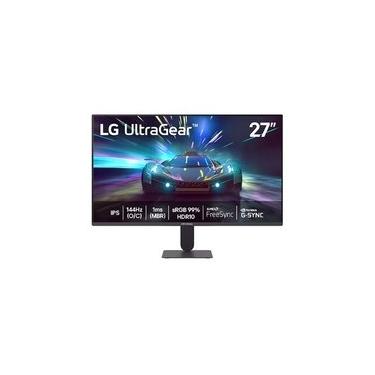 Imagem de Monitor Gamer LG UltraGear 27", Full HD, 144Hz, 1ms, IPS, G-Sync, FreeSync, HDR10, Preto - 27G411A-B