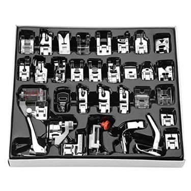 Imagem de GLOGLOW Calcador 32pcs Kit de Pés Calcadores para Irmão e Cantor, Metal e Plástico, Compatível para Irmão e Cantor, Metal e Plástico, Compatível Com Máquinas de Costura Domésticas