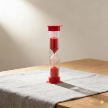 Imagem de Mini Temporizador de Areia Ampulheta - 3 min, Relógio de Sandglass | Temporizador de Areia Compacto para Jogos, Treinos e Gerenciamento de Tempo | Ferramentas Portáteis de Horas