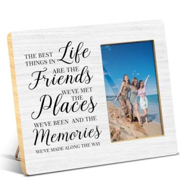 Imagem de JioJio Chan Porta-retratos presentes para amigas - foto de 10 x 15 cm - presente de aniversário, formatura, Natal, amigos de longa distância, para mulheres, melhor amiga, alma, irmã