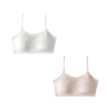 Imagem de Sutiã Confortável E Respirável Para Mulheres, Cor Sólida, 2 Peças, Alm