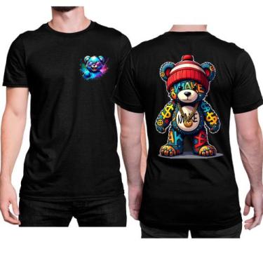 Imagem de Camiseta Masculina Estampa Urso Make Cores FC16 Personalizado Camisa A