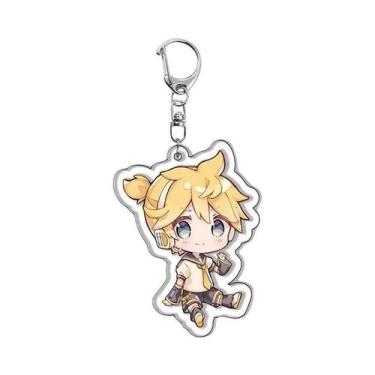 Imagem de Chaveiro Acrílico Cosplay Miku Laito Meiko Rin Len Hatsune Presente De