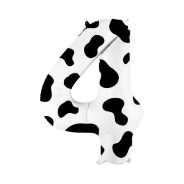 Imagem de Balão De 40 Polegadas Com Estampa De Vaca Para Festa De Aniversário In