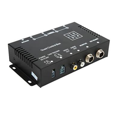 Imagem de aqxreight Caixa de Controle Divisor de Vídeo de 4 Canais DC12V 24V Interruptor de Imagem Controle Remoto de Alta Definição para Caminhão ônibus Barco Grandes Barcos Engenharia Iates 4 Caixa Escolar