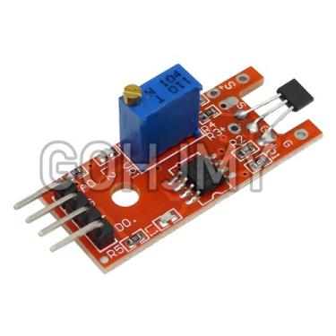 Imagem de 10pcs 4pin KY-024 interruptores magnéticos lineares módulo sensor de c