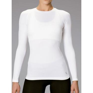 Imagem de Camiseta feminina térmica antiviral lupo 71012-002, M, Branco
