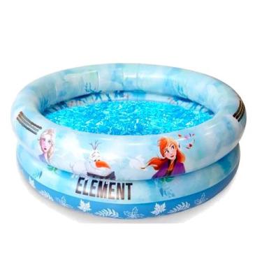 Imagem de Piscina Banheira Inflável Frozen 37 Litros Infantil Criança Menina - M