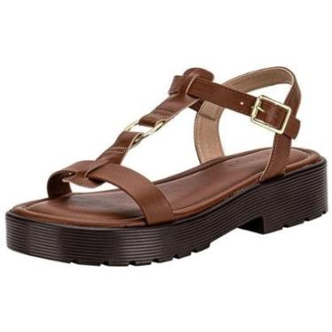 Imagem de Sandália Salto Grosso Via Scarpa Feminina-Feminino