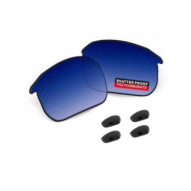 Imagem de iLikeo Lentes de reposição PRO+ de policarbonato não polarizadas e almofadas de nariz para óculos de sol BOSE Tempo BMD0011 - Tom gradiente azul oceano