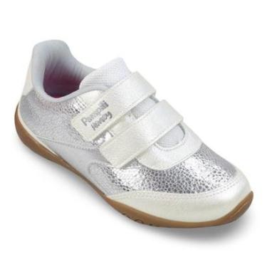 Imagem de Tênis Infantil Menina Pampili New Honey Branco Prata-Feminino