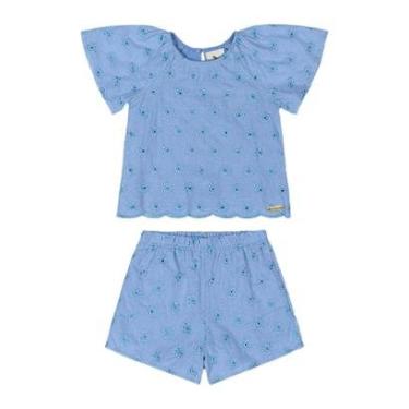 Imagem de Conjunto Blusa e Short em Laise Bebê Quimby-Feminino