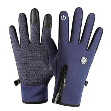 Imagem de Luvas esportivas de inverno, luvas térmicas antiderrapantes à prova d'água e à prova de vento, para homens e mulheres
