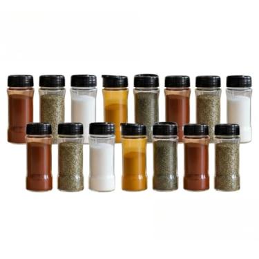 Imagem de Kit 15 Potes Organizadores de Mantimentos e Especiarias com Tampa Dosadora para Condimentos e Cozinha (15 unidades)