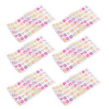 Imagem de Naroote Adesivos de Números Com Brilho 3D, Adesivos de Fontes Fofas para Decoração de Sala de Aula de Scrapbook, de Material de PVC Duráveis ​​Com Design Vibrante, Ideais para Artesanato, Quadro de