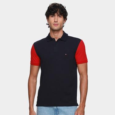 Imagem de Camisa Polo Tommy Hilfiger Blocking Reg Masculina-Masculino