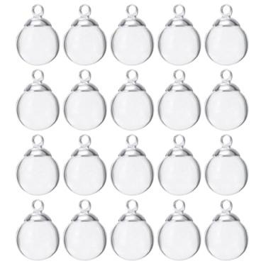 Imagem de 20 peças com nome no frasco de vidro de arroz pingente mini garrafas de vidro de 16 mm de largura, para colar, garrafa de desejos, pingente faça você mesmo, lembranças artesanais