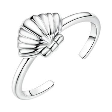 Imagem de Anel Feminino De Prata Esterlina 925 Com Caveira, Laço, Coroa, Coração