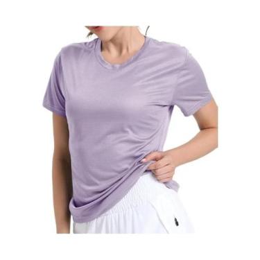Imagem de Camiseta Esportiva Feminina Ultraleve De Secagem Rápida E Respirável P