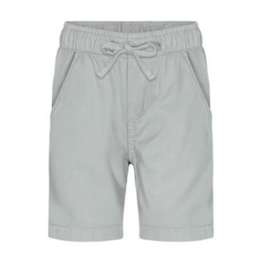 Imagem de Bermuda Infantil Menino Sarja Cinza Alakazoo-Masculino