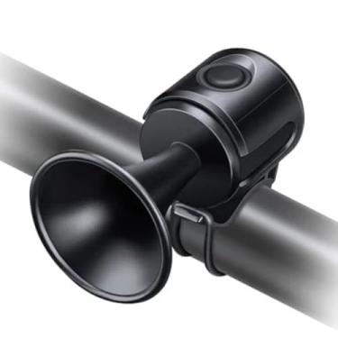 Imagem de bicicleta eletrônica,Buzina bicicleta elétrica alta 120dB | Buzina bicicleta super elétrica com botão espera longo operado por bateria