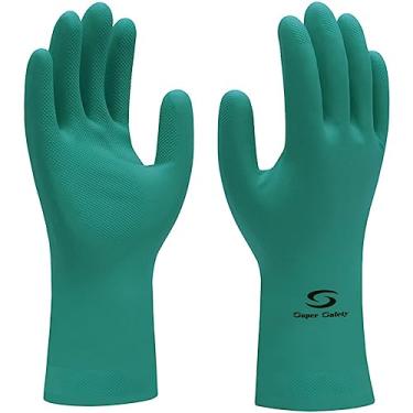 Imagem de Luva de Látex Nitrílico com Forro Super Green - Super Safety