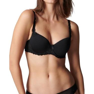 Imagem de Simone Perele Sutiã feminino Andora 3D moldado: estilo de sutiã camiseta francesa, Preto, 32F