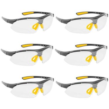 Imagem de Kit 6 Óculos De Segurança Transparente Proteção Trabalho Epi
