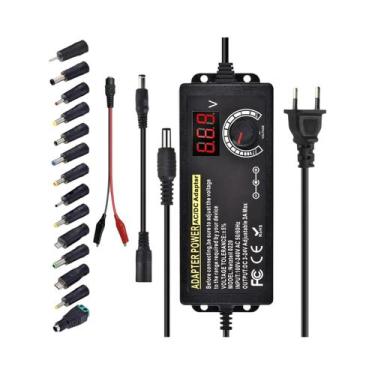 Imagem de Fonte De Alimentação Ajustável AC Para DC 3V-24V-3A Adaptador Universa