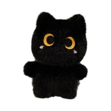 Imagem de Almofada De Pelúcia Gatinho Siamês Laranja E Preto Kawaii Para Criança