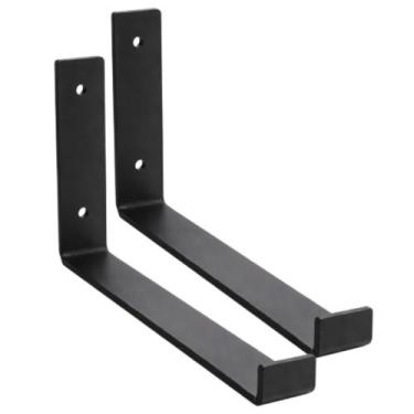 Imagem de 2 Mão Francesa Invertida 22cm Suporte Prateleira Gancho Cantoneira - L