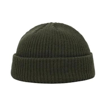 Imagem de Gorro De Inverno Tricotado Unissex, Estilo Hip Hop, Cor Sólida, Para H