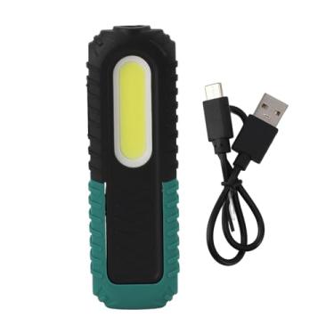 Imagem de TOPINCN Luz de Trabalho Portátil LED COB, Lanterna Recarregável USB Com Base Giratória e Gancho de Suspensão para Reparo de Carro, Acampamento de Emergência Doméstico