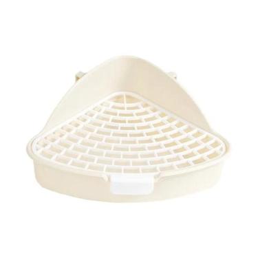 Imagem de Caixa Sanitária De Canto Para Coelhos, Porquinhos-da-Índia, Hamsters E