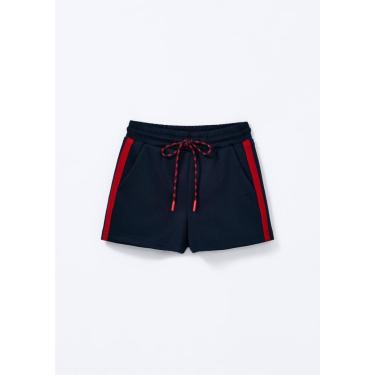 Imagem de Shorts Infantil Menina Reto Faixas Laterais-Feminino
