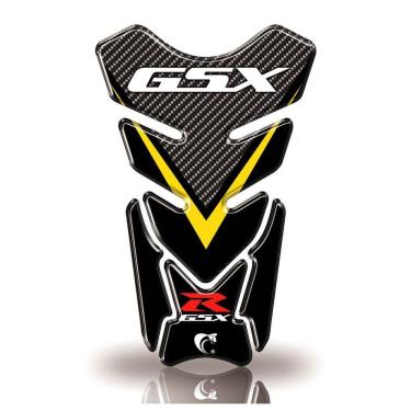 Imagem de Protetor De Tanque Adesivo Moto Suzuki Gsx Cor Amarelo