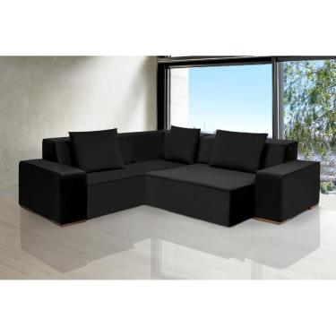 Imagem de Sofá De Canto Dubai 2,37x2,37m-preto