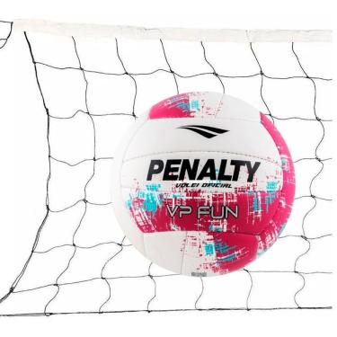 Imagem de Kit Bola Vôlei Penalty VP Fun XXI 2025 + Rede Vôlei Master Rede Seda 5 Metros 1 Faixa Sintética