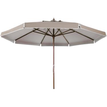 Imagem de Ombrellone Oversize Madeira PVC 4 metros creme Bel Lazer