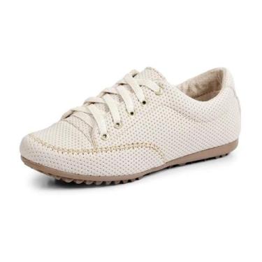 Imagem de sapatênis tênis feminino branco leve casual para profissionais da saúd